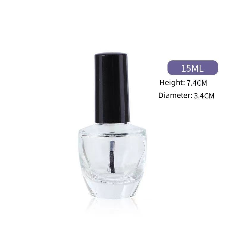 Frasco de esmalte redondo de vidro de 5ml