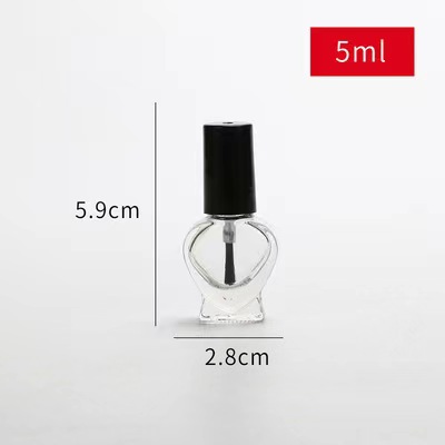 Frasco de esmalte redondo de vidro de 5ml